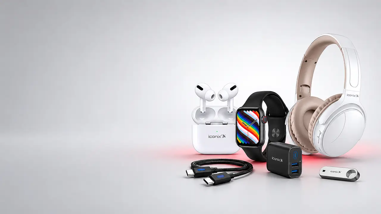 Accessoires Iconix : écouteurs, chargeurs et câbles